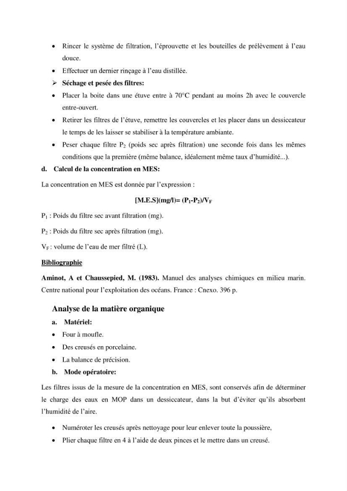 Caractérisation des rejets de saumure des stations de dessalement et leur impact sur le milieu récepteur: