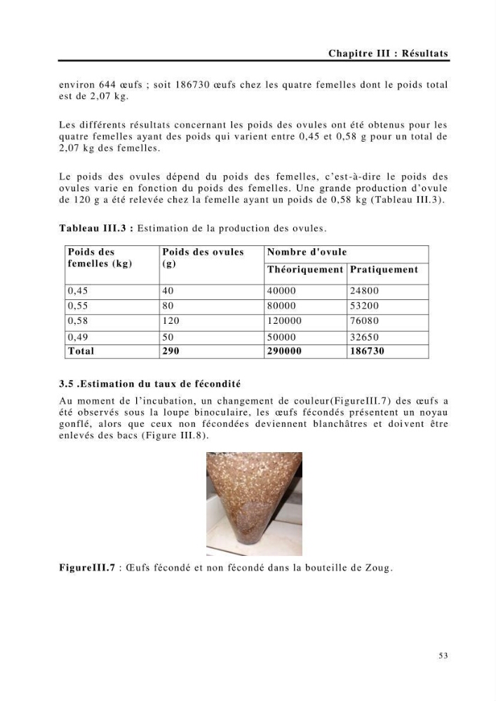 Maîtrise et suivi de la reproduction de quelques espèces de poissons d’eau douce: