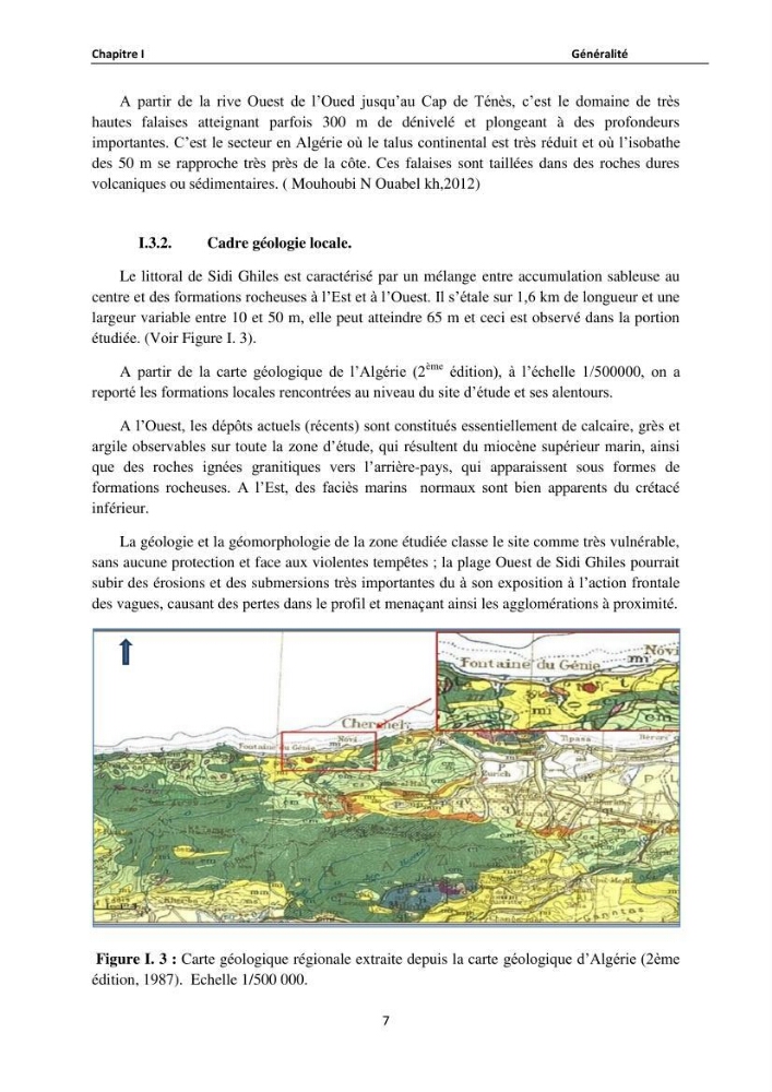 Etude de protection du rivage de Sidi Ghiles