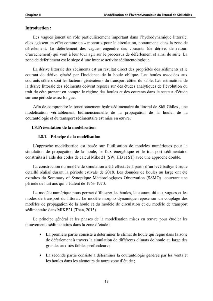Etude de protection du rivage de Sidi Ghiles