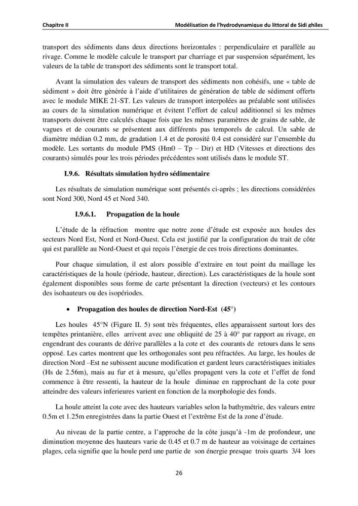 Etude de protection du rivage de Sidi Ghiles