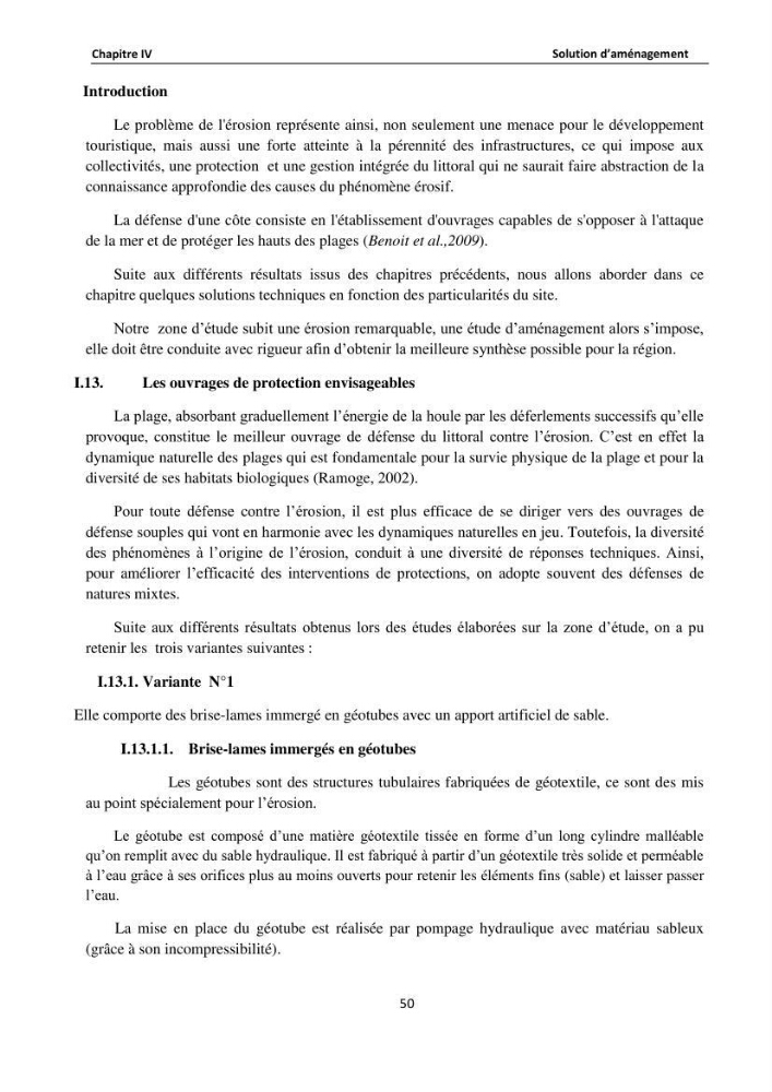 Etude de protection du rivage de Sidi Ghiles