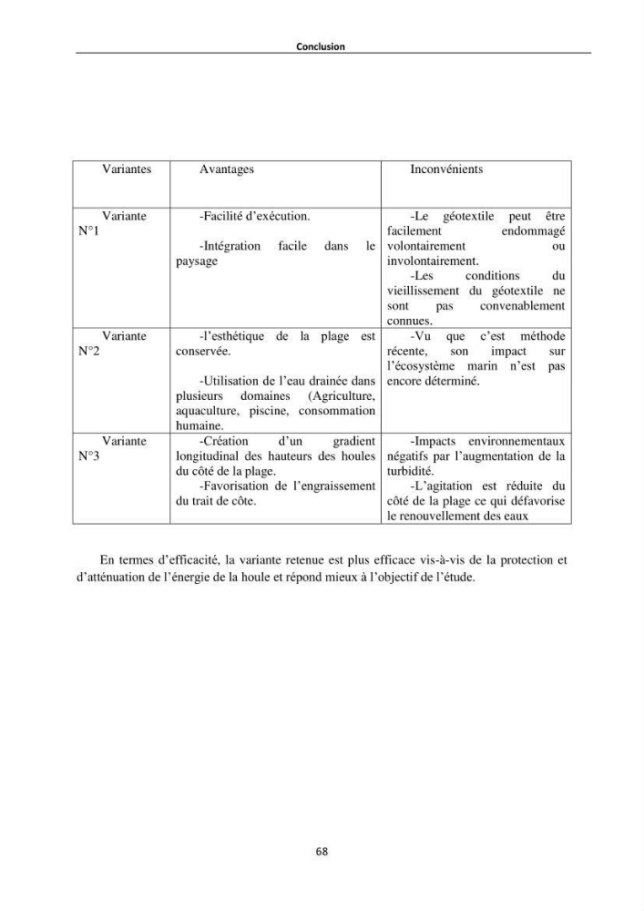 Etude de protection du rivage de Sidi Ghiles