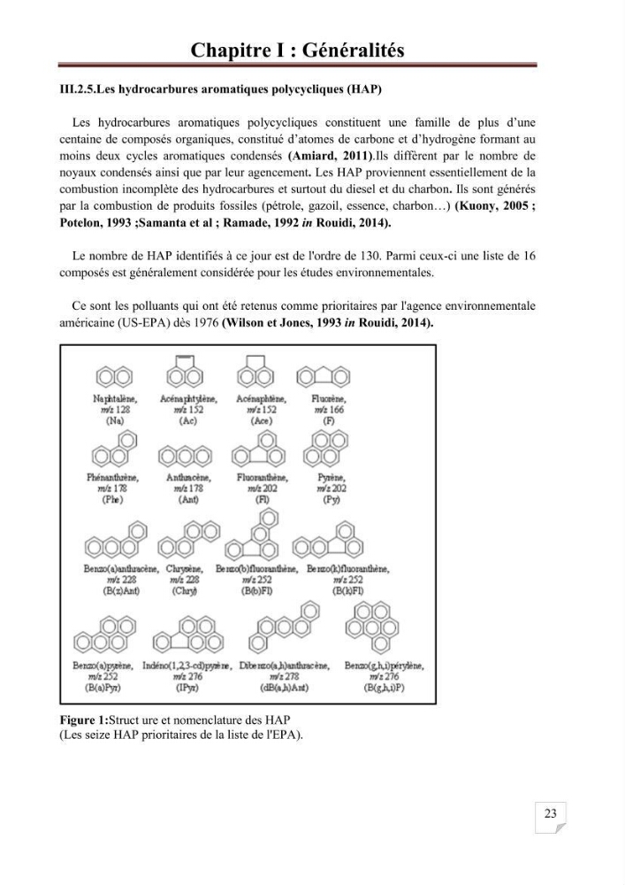 Etat de la pollution par les hydrocarbures aromatiques polycycliques dans les eaux de la baie de Bou-Ismail