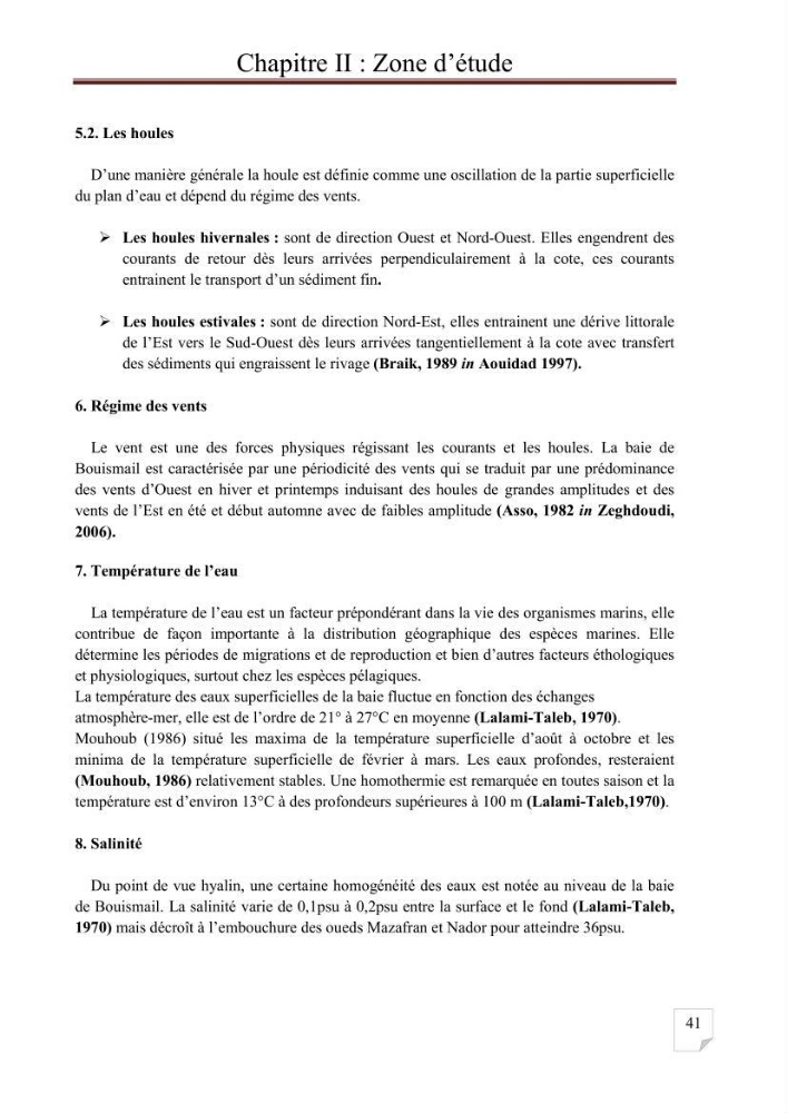 Etat de la pollution par les hydrocarbures aromatiques polycycliques dans les eaux de la baie de Bou-Ismail