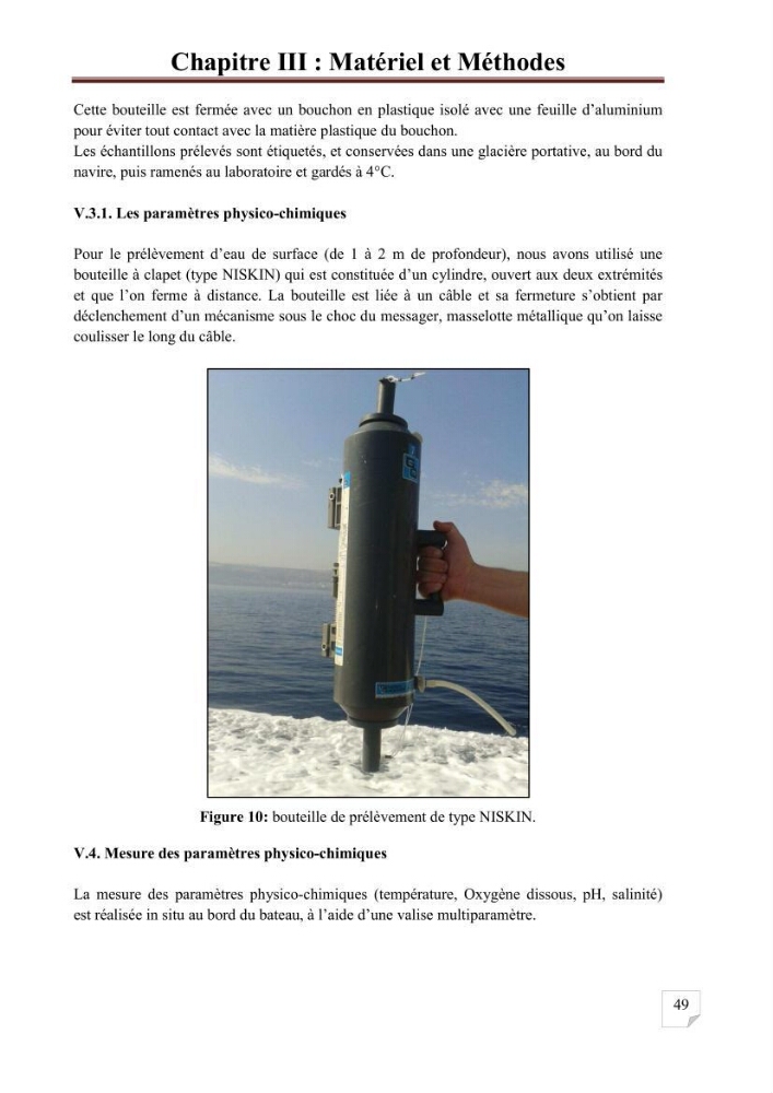 Etat de la pollution par les hydrocarbures aromatiques polycycliques dans les eaux de la baie de Bou-Ismail