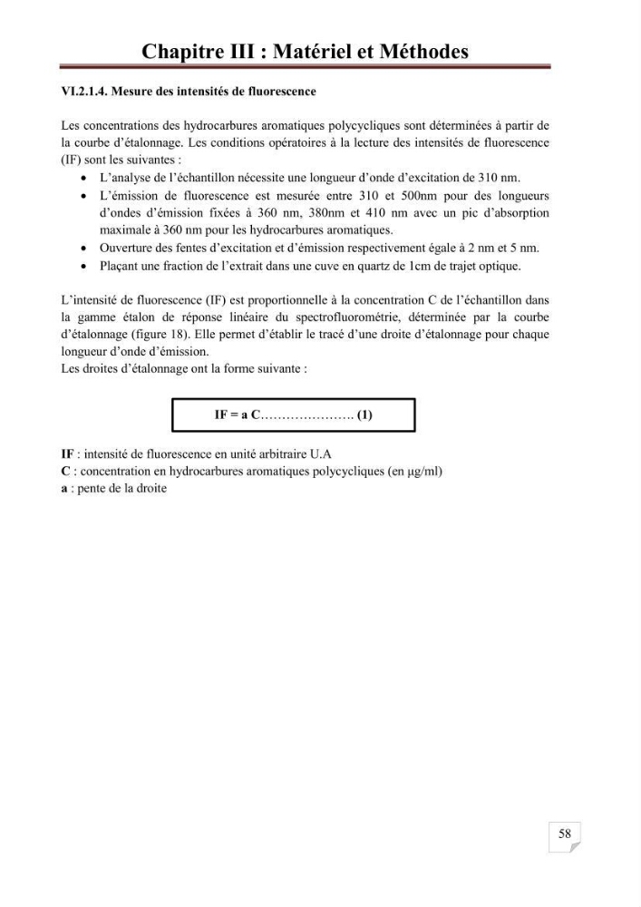 Etat de la pollution par les hydrocarbures aromatiques polycycliques dans les eaux de la baie de Bou-Ismail