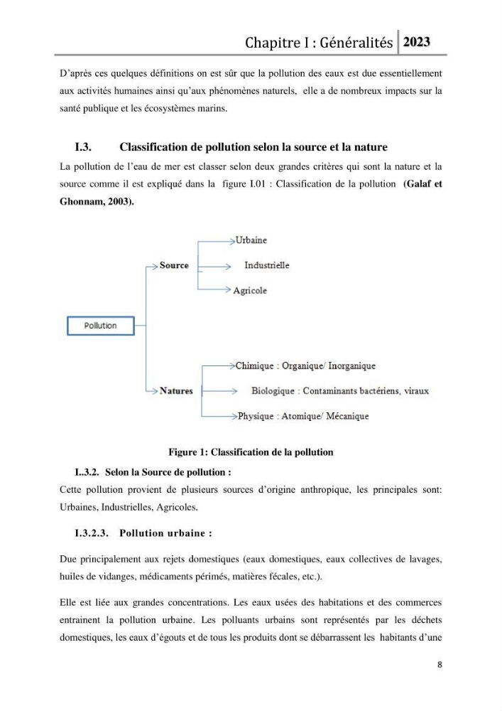 Les paramètres physico-chimique de l\'eau de mer et des sédiments au niveau de la plage El Bahdja dans la baie d\'El Djamila