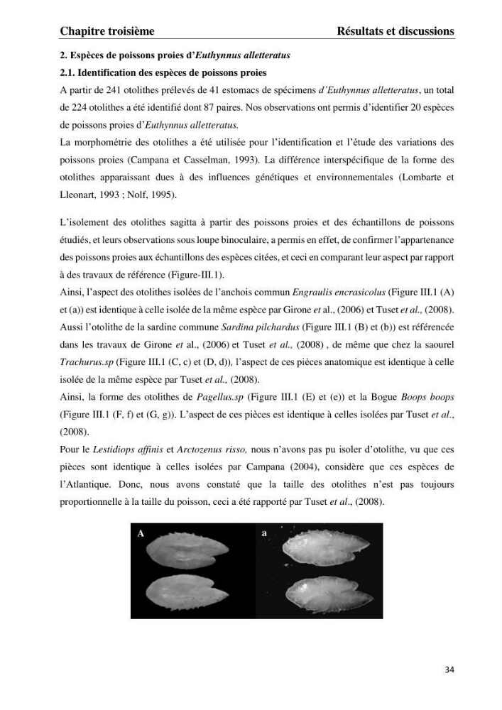 Contribution à l\'étude du régime alimentaire et la croissance de thonine Euthynnus alletteratus ( Rafinesque,1810) des côtes algériennes.:
