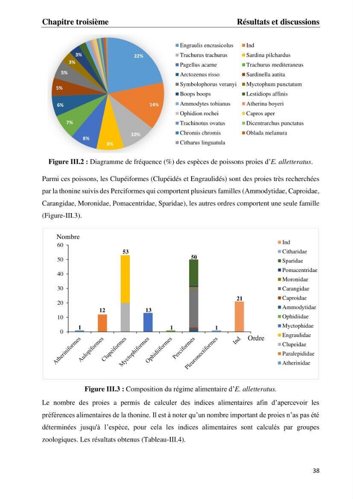 Contribution à l\'étude du régime alimentaire et la croissance de thonine Euthynnus alletteratus ( Rafinesque,1810) des côtes algériennes.:
