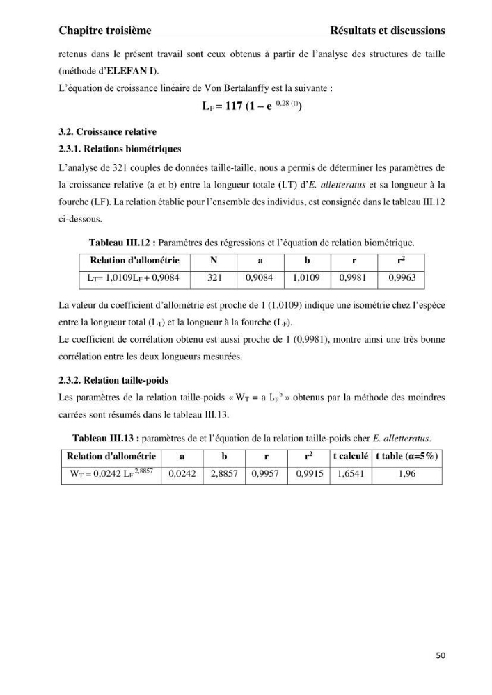 Contribution à l\'étude du régime alimentaire et la croissance de thonine Euthynnus alletteratus ( Rafinesque,1810) des côtes algériennes.: