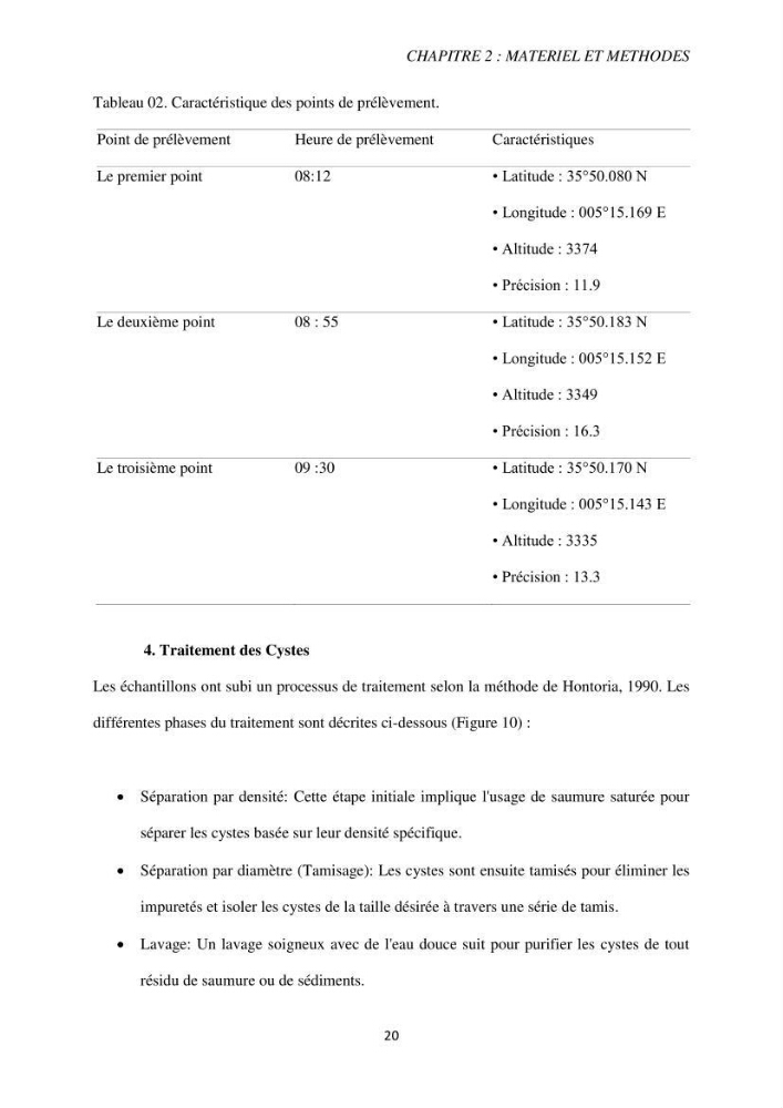Elevage et reproduction de la population d\'Artémia du Lac El Bahira
