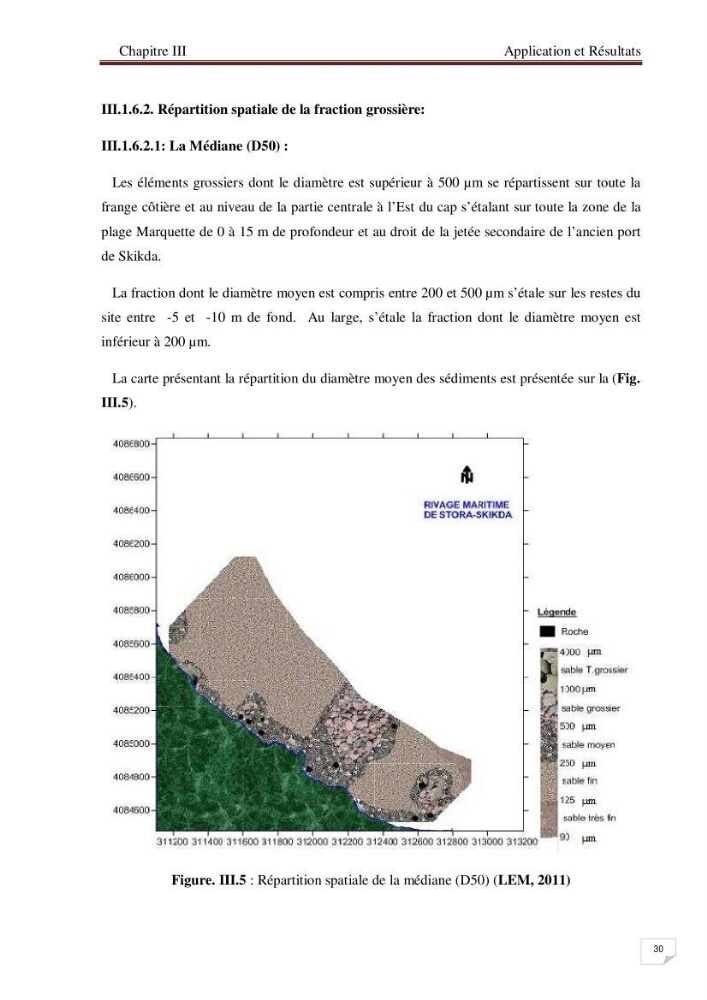 La méthode GSTA (grain size trend analysis) appliquée à la côte de Stora-Skikda