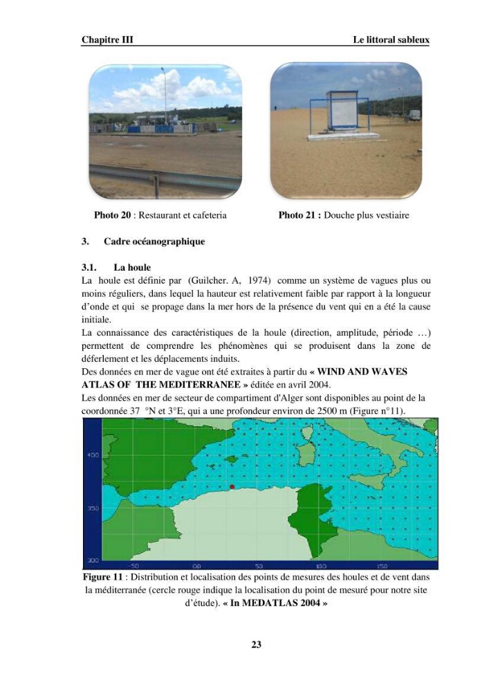 Approche intégrée d\'un littoral sableux spécifique dans le cadre du (Plan GIZC de Réghaia)