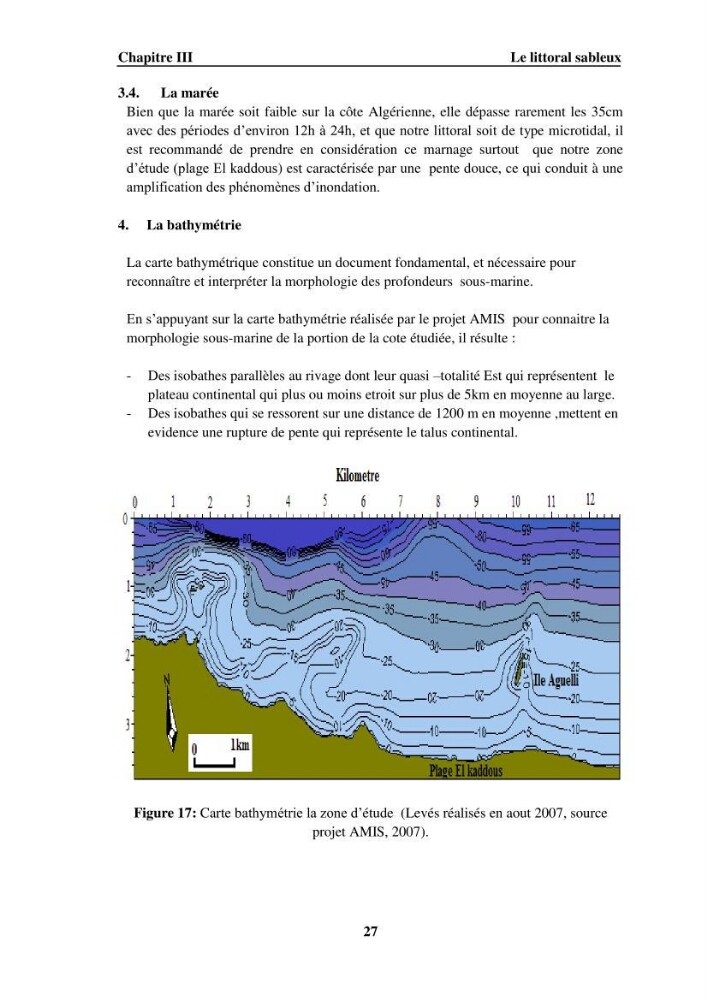 Approche intégrée d\'un littoral sableux spécifique dans le cadre du (Plan GIZC de Réghaia)
