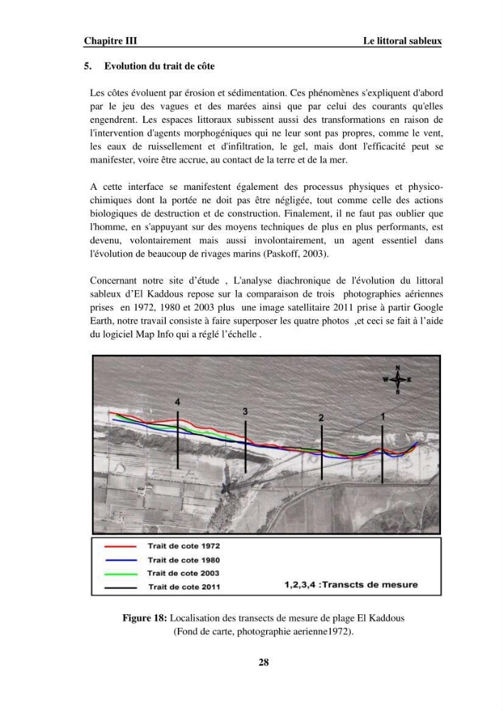 Approche intégrée d\'un littoral sableux spécifique dans le cadre du (Plan GIZC de Réghaia)