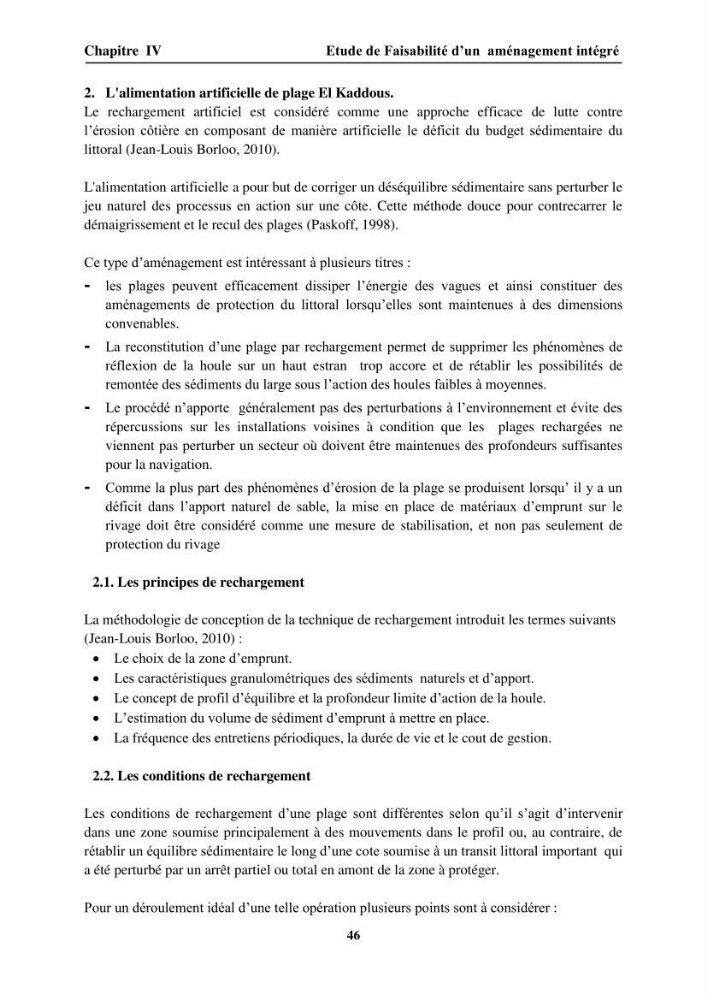 Approche intégrée d\'un littoral sableux spécifique dans le cadre du (Plan GIZC de Réghaia)