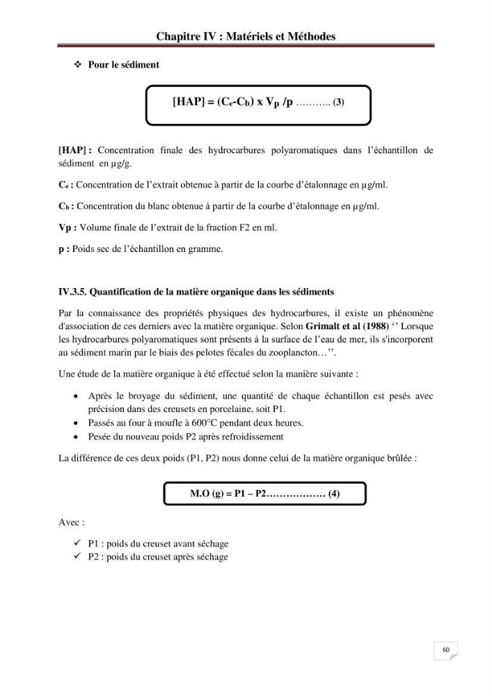 Etude de la pollution par les hydrocarbures dans les eaux et les sédiments de la baie d\'Alger