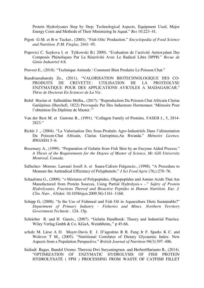 Fabrication des conserves alimentaires à partir du poisson chat africain Clarias gariepinus (Bruchell, 1822) et contribution à la valorisation des coproduits générés: