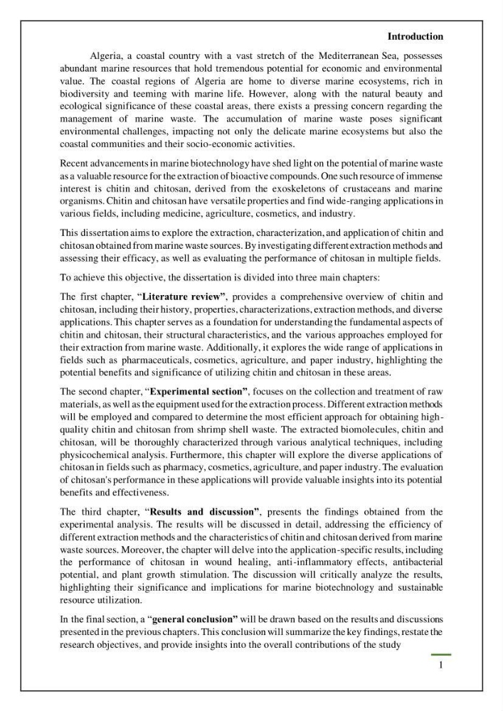 Chitin, Chitosan production using marine waste sources characteristics and applications