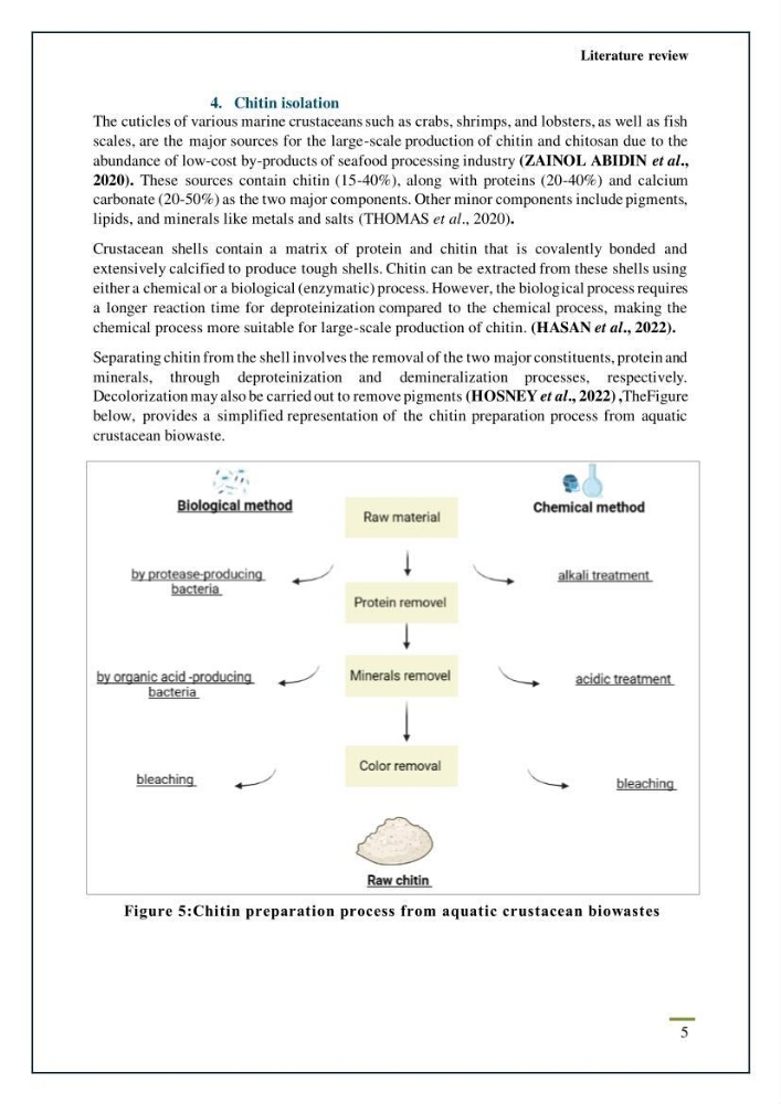 Chitin, Chitosan production using marine waste sources characteristics and applications