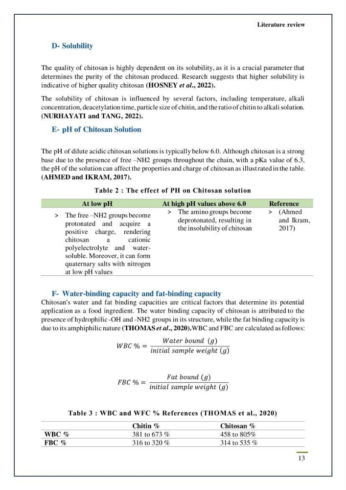 Chitin, Chitosan production using marine waste sources characteristics and applications