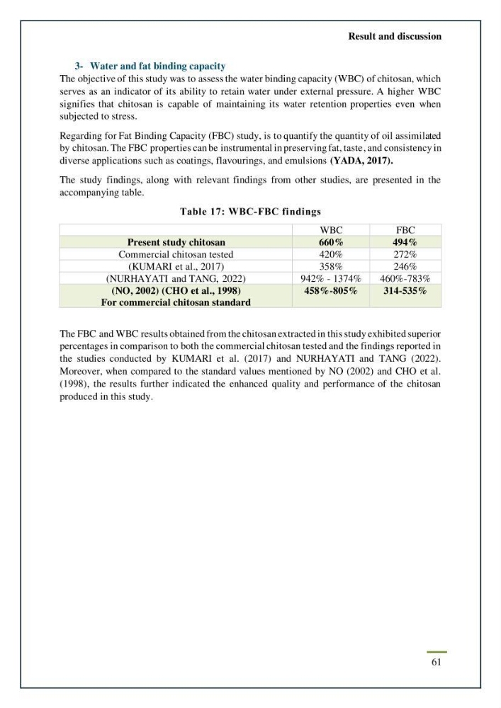 Chitin, Chitosan production using marine waste sources characteristics and applications