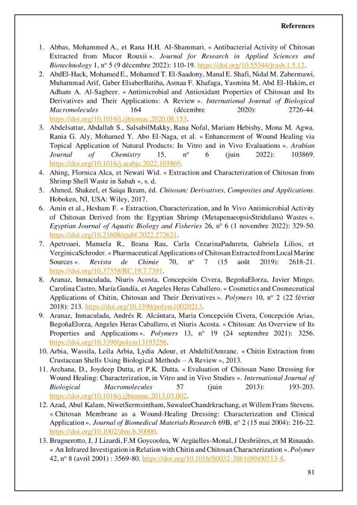 Chitin, Chitosan production using marine waste sources characteristics and applications