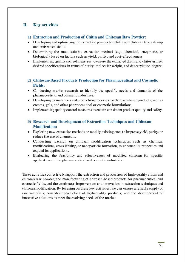 Chitin, Chitosan production using marine waste sources characteristics and applications