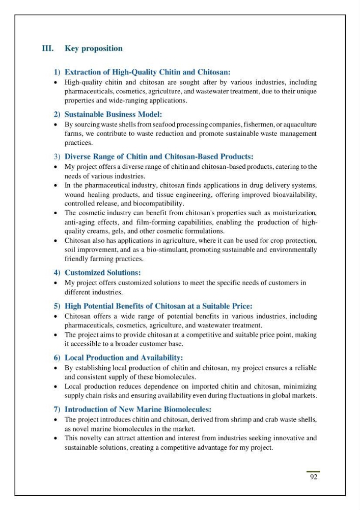 Chitin, Chitosan production using marine waste sources characteristics and applications