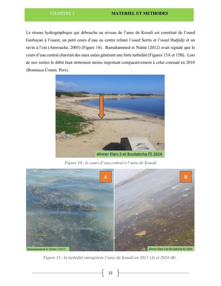 Le récif barrière de l’anse de kouali: cartographie, biométrie et essai de restauration
