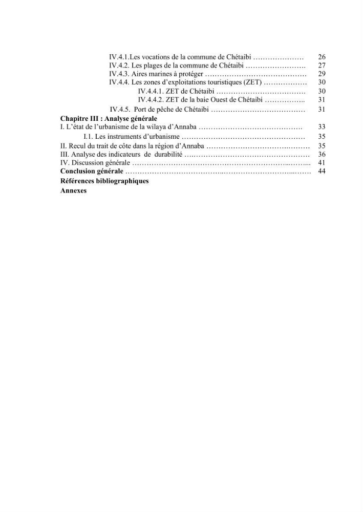 L\'état de la mise en oeuvre de la loi 02-02- du 5 février 2002 de la protection et la valorisation de littoral dans la wilaya d\'Annaba