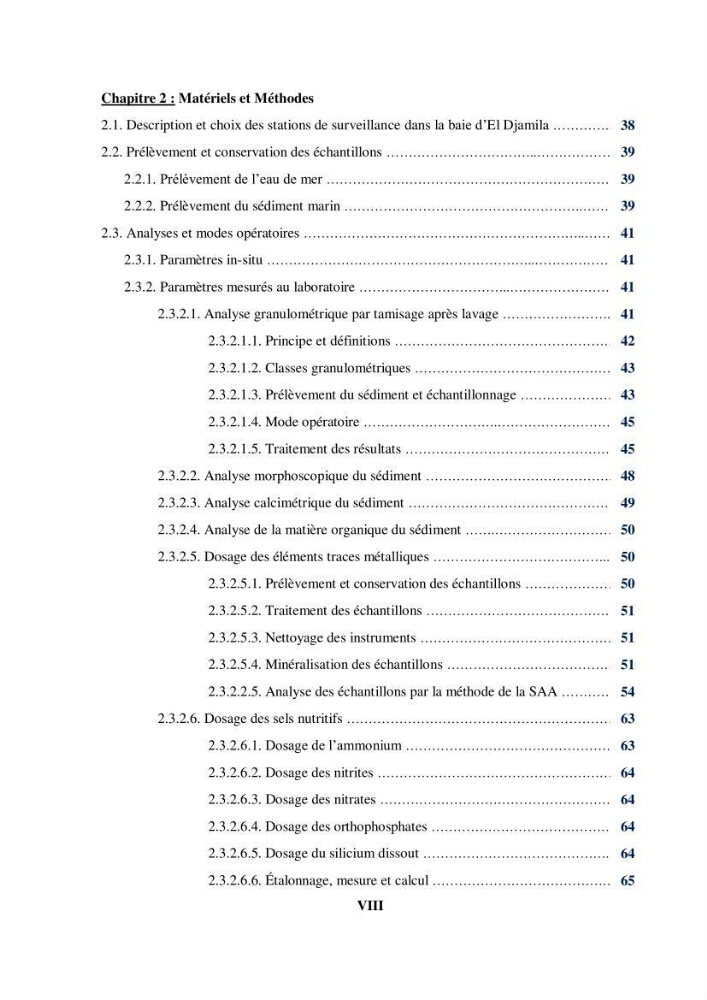 Evaluation de la qualité du mileu marin dans la baie d\'el djamila en vue de la mise en place d\'un réseau de surveillance