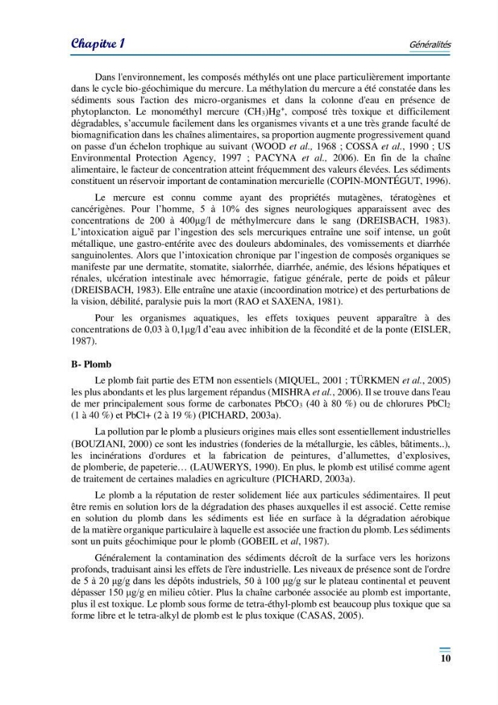 Evaluation de la qualité du mileu marin dans la baie d\'el djamila en vue de la mise en place d\'un réseau de surveillance