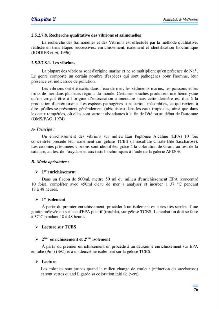 Evaluation de la qualité du mileu marin dans la baie d\'el djamila en vue de la mise en place d\'un réseau de surveillance