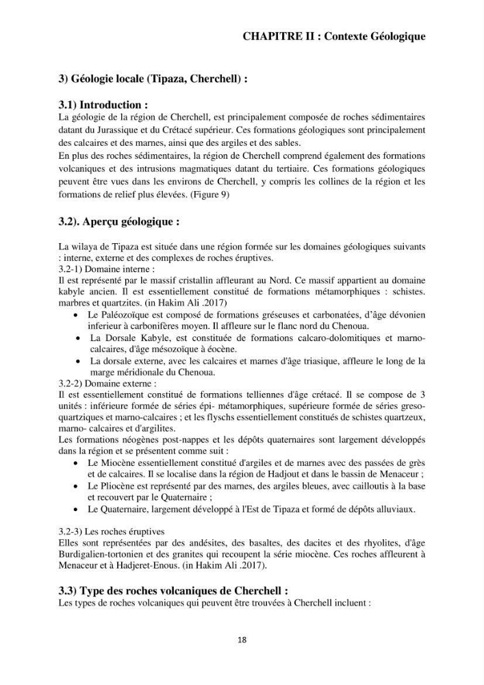 Étude géologique de l\'altération des roches magmatiques au milieu littoral de la plage d\'El Hamdania ( wilaya de Tipaza )