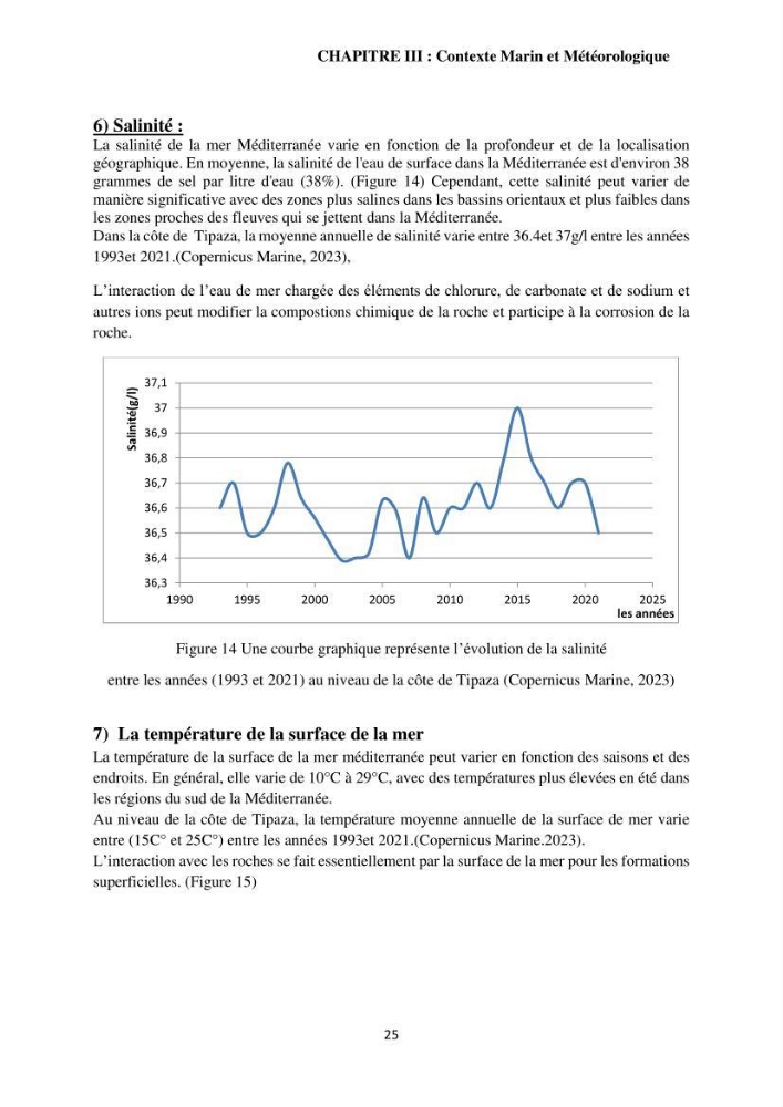 Étude géologique de l\'altération des roches magmatiques au milieu littoral de la plage d\'El Hamdania ( wilaya de Tipaza )