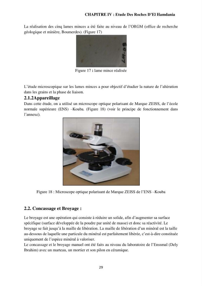 Étude géologique de l\'altération des roches magmatiques au milieu littoral de la plage d\'El Hamdania ( wilaya de Tipaza )