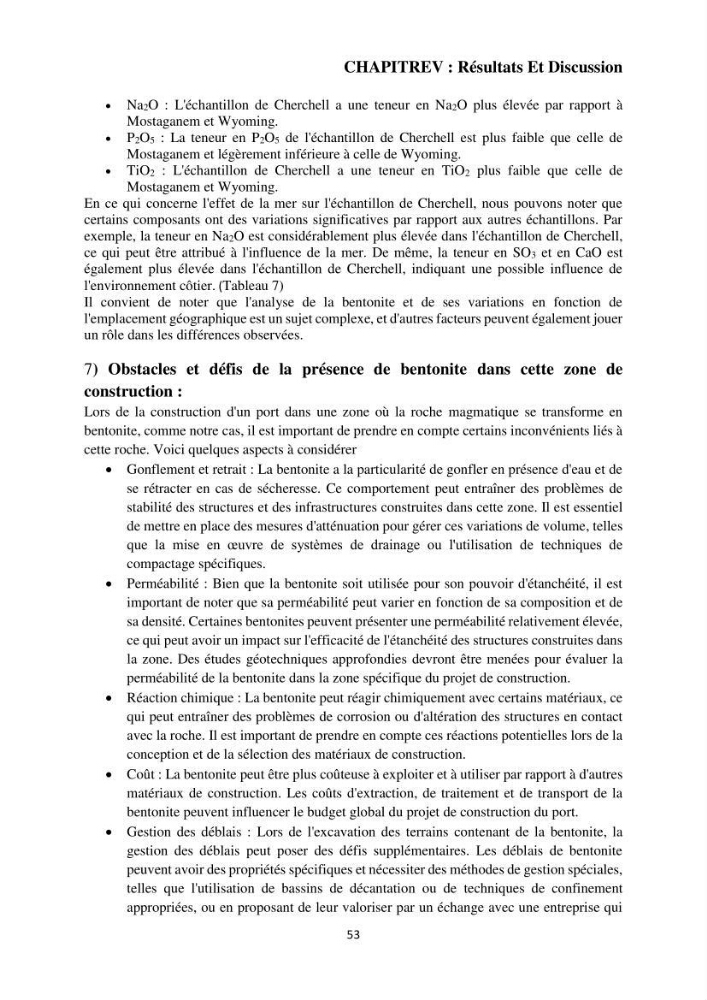 Étude géologique de l\'altération des roches magmatiques au milieu littoral de la plage d\'El Hamdania ( wilaya de Tipaza )