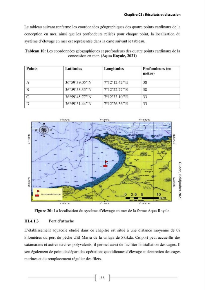 Etude Technico-économique et écologique de contribution des projets aqucoles au dévloppment durable en Algérie :
