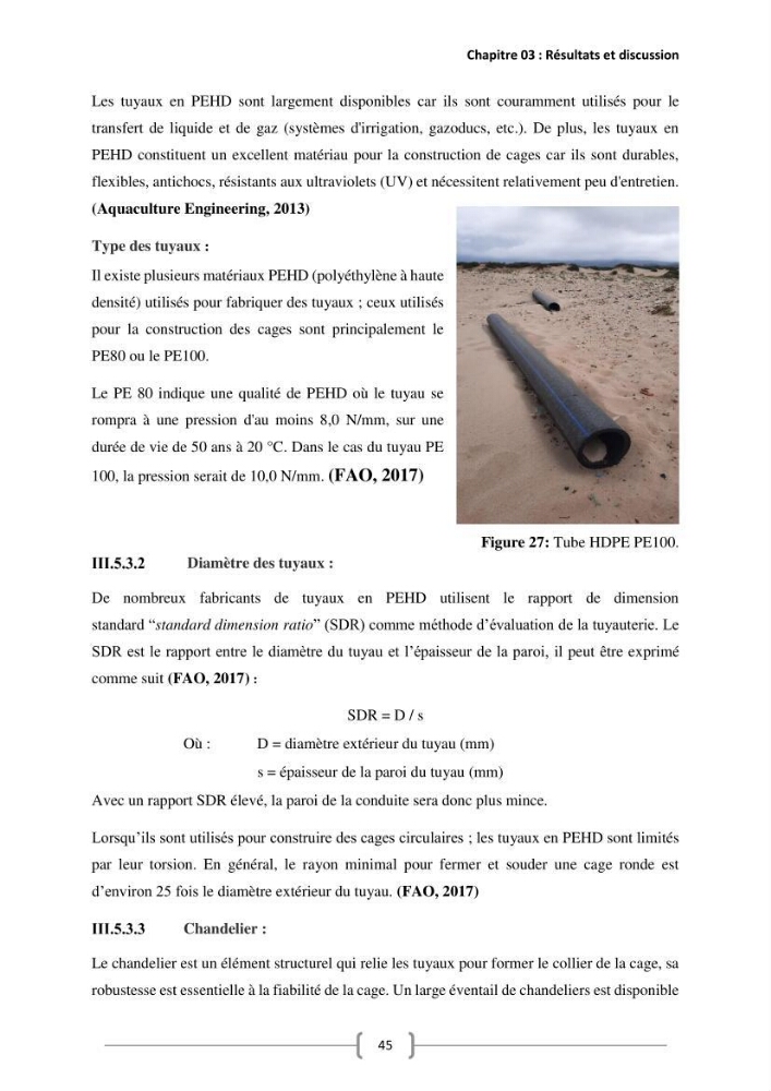 Etude Technico-économique et écologique de contribution des projets aqucoles au dévloppment durable en Algérie :
