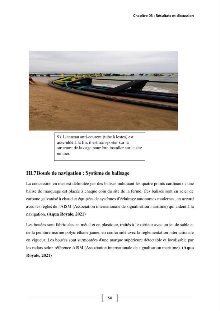 Etude Technico-économique et écologique de contribution des projets aqucoles au dévloppment durable en Algérie :