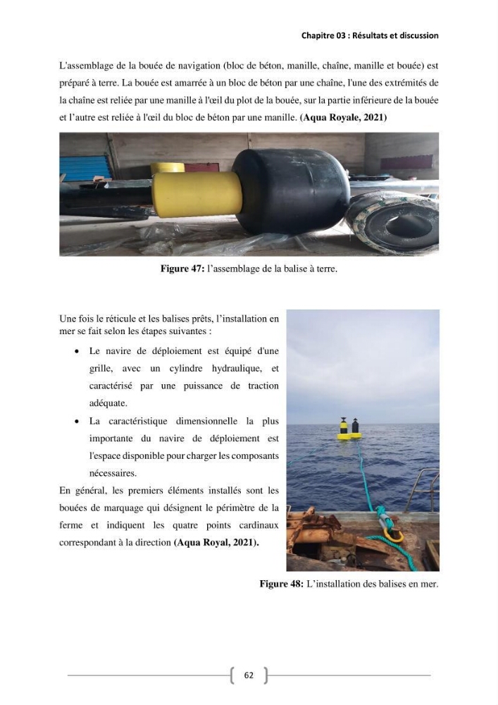 Etude Technico-économique et écologique de contribution des projets aqucoles au dévloppment durable en Algérie :