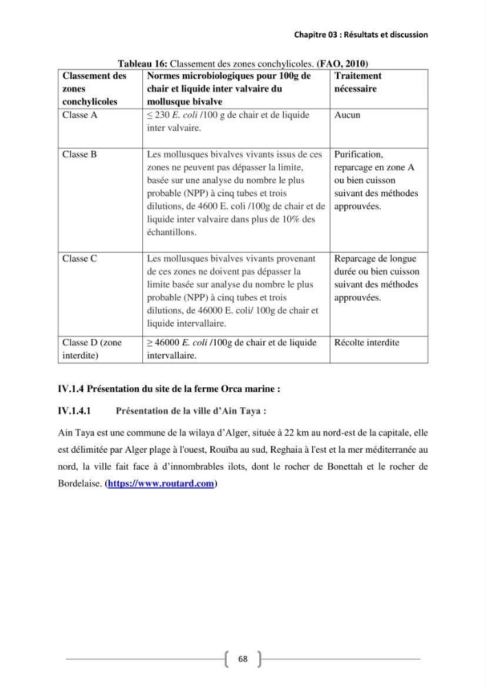 Etude Technico-économique et écologique de contribution des projets aqucoles au dévloppment durable en Algérie :