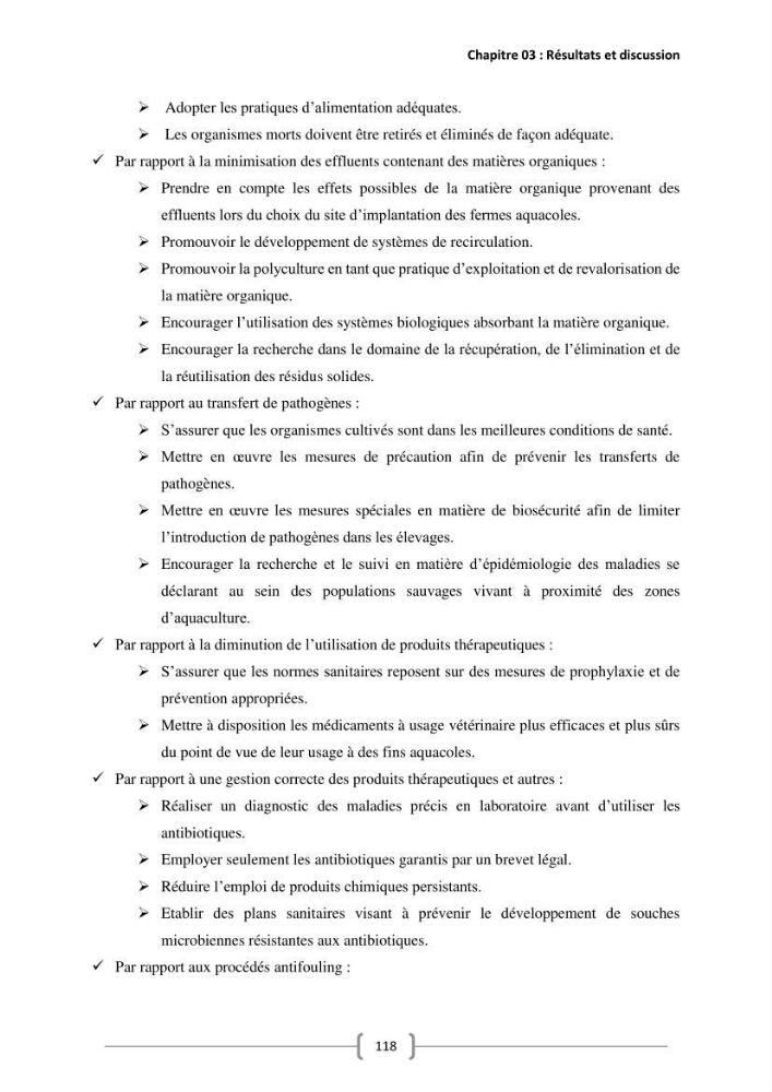 Etude Technico-économique et écologique de contribution des projets aqucoles au dévloppment durable en Algérie :