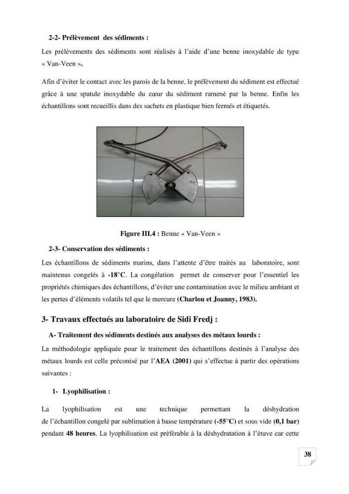 Suivi de la qualité des sédiments superficiels de Fouka marine par les métaux lourds: