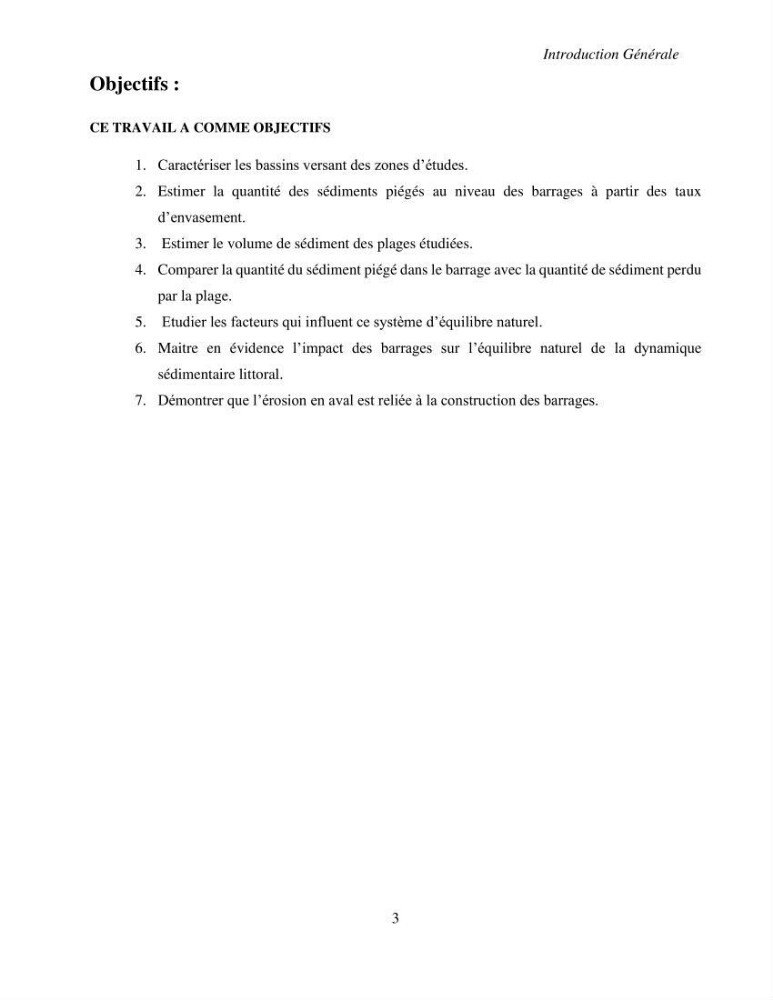 Impacts des barrages sur la dynamique sédimentaire du littoral centre Algérien