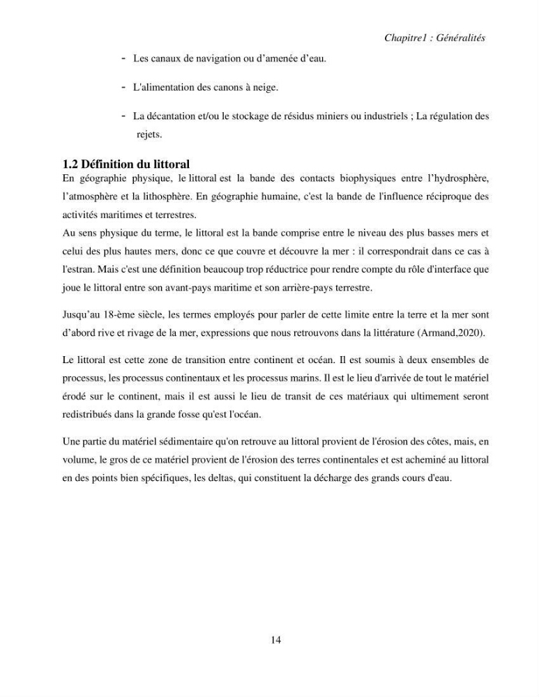 Impacts des barrages sur la dynamique sédimentaire du littoral centre Algérien