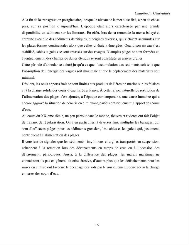 Impacts des barrages sur la dynamique sédimentaire du littoral centre Algérien