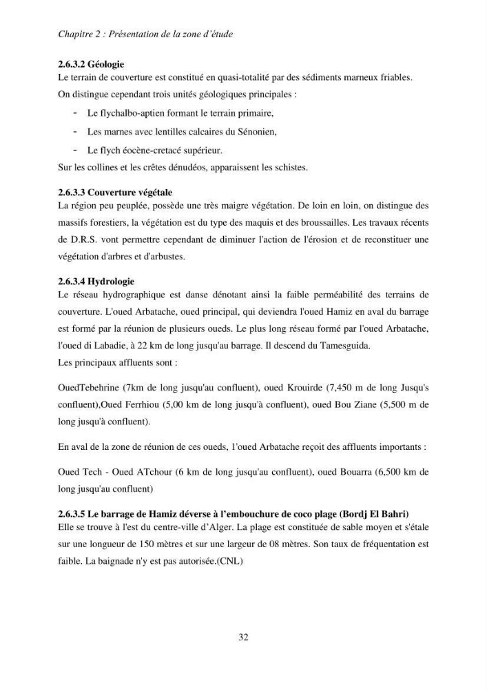 Impacts des barrages sur la dynamique sédimentaire du littoral centre Algérien